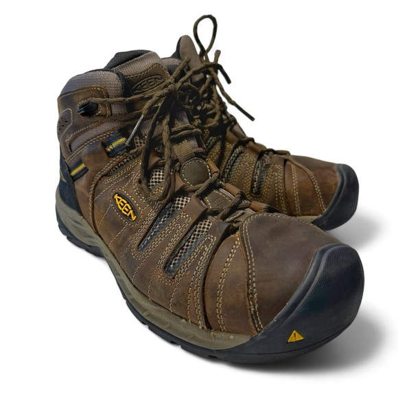 Keen Utility Flint 2 Steel Toe Work Boots, Brown Leather, Mens Sz 11.5, Wide EE - Picture 7 of 9